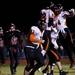 Tecumseh offense celebrates after scoring a touchdown against Milan in the second half on Friday. Tecumseh won 26-6. Daniel Brenner I AnnArbor.com